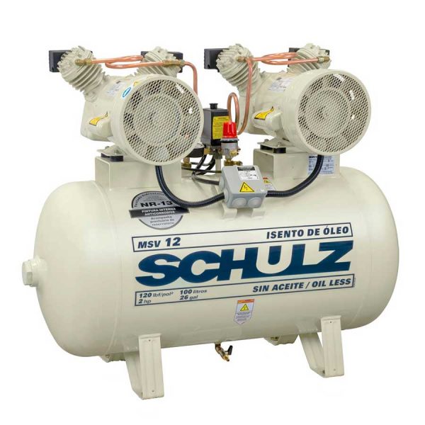 compresor schulz msv -12 libre de aceite 2 hp